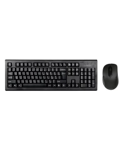 Купить Комплект клавиатура+мышь A4TECH 7100N, USB, беспроводной, черный в E-mobi