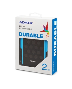 Купить Внешний диск HDD  A-Data DashDrive Durable HD720, 2ТБ, синий ahd720-2tu31-cbl  в E-mobi