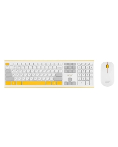 Купить Комплект клавиатура+мышь Acer OCC200, USB, беспроводной, желтый и белый zl.accee.002 в E-mobi