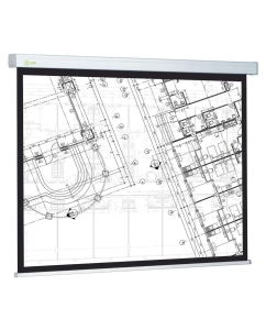 Купить Экран Cactus Wallscreen CS-PSW-104X186-BK,  186х104.6 см, 169,  настенно-потолочный черный в E-mobi