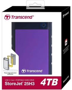 Купить Внешний жесткий диск TRANSCEND TS4TSJ25H3P StoreJet 25H3 4 ТБ (1176536)  в E-mobi