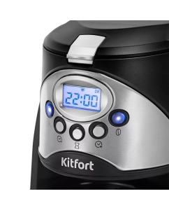 Купить Кофеварка капельного типа Kitfort КТ-7308 серый, черный  в E-mobi