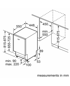 Купить Встраиваемая посудомоечная машина Bosch SPV 2IKX10 E  в E-mobi