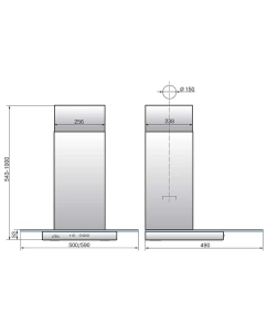 Купить Вытяжка настенная ELIKOR Кристалл 60Н-430-К3Д серебристый  в E-mobi