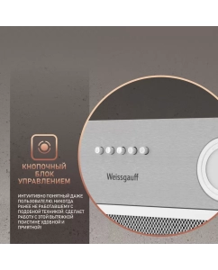 Купить Вытяжка встраиваемая Weissgauff BOX 455 Inox Silver  в E-mobi