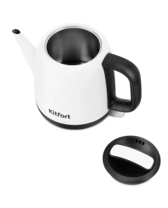 Купить Чайник электрический Kitfort KT-6112 1 л белый  в E-mobi
