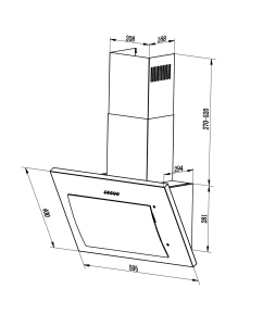 Купить Вытяжка настенная LEX Mika GS 600 бежевый  в E-mobi