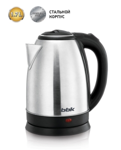 Купить Чайник электрический BBK EK1760S 1.7 л черный, серебристый  в E-mobi