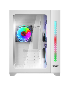Купить Корпус компьютерный Ginzzu V450 RGB  белый  в E-mobi