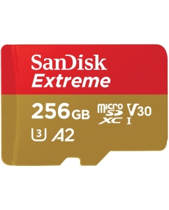 Купить Карта памяти SanDisk Micro SD 256Гб Extreme SDSQXAV-256G-GN6MN в E-mobi