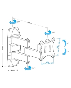 Купить Кронштейн для телевизора Holder LCDS-5039 Black  в E-mobi