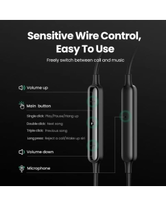 Купить Наушники UGREEN EP103 (30631) In-Ear Earphones with Lightning Connector. Черный  в E-mobi