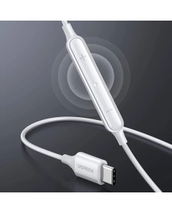 Купить Наушники uGreen EP101 Wired Earphones Type-C White (60700)  в E-mobi