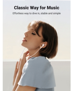 Купить Наушники uGreen EP101 Wired Earphones Type-C White (60700)  в E-mobi