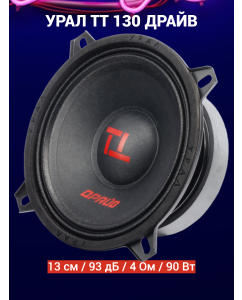 Купить Колонки автомобильные УРАЛ ТТ 130 ДРАЙВ (2шт), эстрадная среднечастотная акустика в машину  в E-mobi