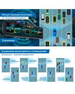 Купить Видеорегистратор TrendVision MR-1100 зеркало, 4К, с AI-ассистентом и задней HD камерой  в E-mobi