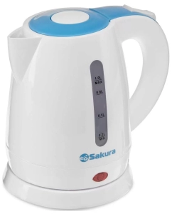 Купить Чайник электрический SAKURA SA-2342BL 1 л белый, голубой в E-mobi