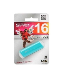 Купить Флешка Silicon Power Ultima U06 16ГБ Blue (SP016GBUF2U06V1B)  в E-mobi