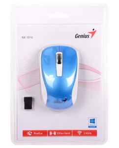 Купить Беспроводная мышь Genius NX-7010 White/Blue  в E-mobi