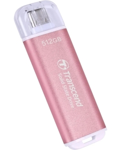 Купить Внешний диск SSD Transcend ESD300 TS512GESD300P, 512ГБ, розовый  в E-mobi