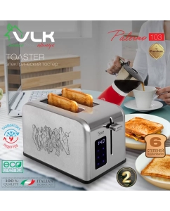 Купить Тостер VLK Palermo 103 серебристый  в E-mobi