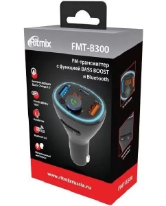 Купить FM трансмиттер Ritmix FMT-B300  в E-mobi