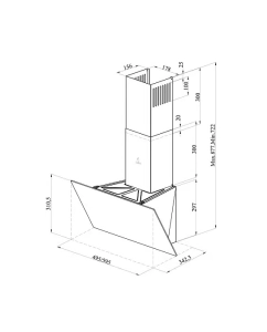 Купить Вытяжка настенная HOLBERG PLAZA 600 белый  в E-mobi
