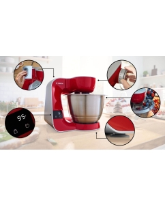 Купить Кухонная машина Bosch MUM5X720 красный  в E-mobi
