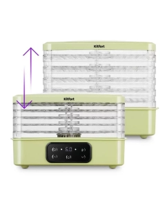Купить Сушилка для овощей и фруктов Kitfort КТ-1992 прозрачный; зеленый  в E-mobi