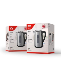 Купить Чайник электрический BQ KT1800S 1.7 л серебристый, черный  в E-mobi