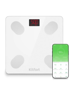 Купить Весы напольные Kitfort КТ-839 белый в E-mobi