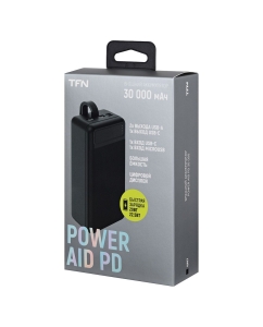 Купить АКБ внешний TFN-PB-280-BK 30000mAh PowerAid PD черный 7938  в E-mobi