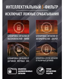 Купить Видеорегистратор с радар-детектором 2 камеры MD-165  в E-mobi