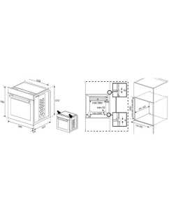 Купить Встраиваемый электрический духовой шкаф Indesit IFE 3644 BL серебристый, черный  в E-mobi