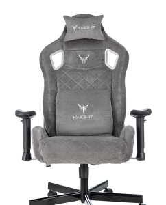 Купить Кресло игровое Бюрократ Knight Outrider серый Light-19 крестов. Металл  в E-mobi