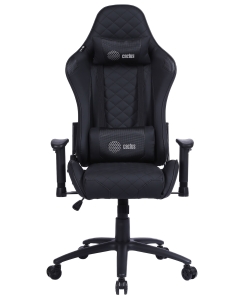 Купить Кресло игровое Cactus CS-CHR-030BL черный с подголовником. крестовина металл/пластик  в E-mobi
