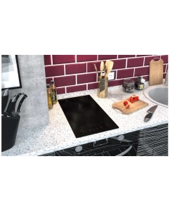 Купить Встраиваемая варочная панель электрическая Weissgauff HI 32 BFZC черный  в E-mobi