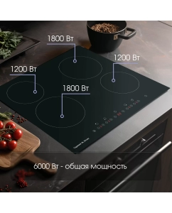 Купить Встраиваемая варочная панель электрическая Zigmund &amp; Shtain CN 37.6 B черный  в E-mobi