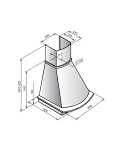 Купить Вытяжка настенная ELIKOR Ротонда 90П-650-П3Д бежевый / дуб неокрашенный  в E-mobi