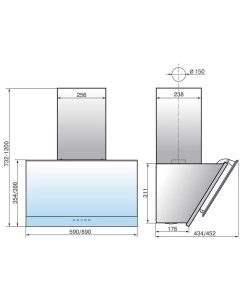 Купить Вытяжка настенная ELIKOR Жемчуг 60П-700-Е4Д антрацит/черный  в E-mobi