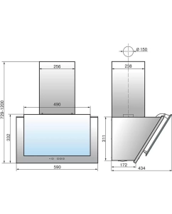 Купить Вытяжка настенная ELIKOR Рубин 60П-650-К3Д черный  в E-mobi