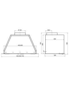 Купить Вытяжка встраиваемая ELIKOR Flat 72П-650-К3Д белый  в E-mobi