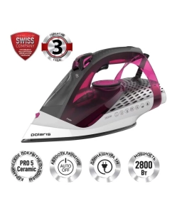 Купить Утюг Polaris PIR 2860AK Розовый/Черный в E-mobi