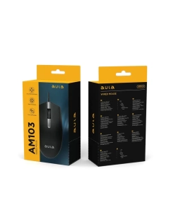 Купить Проводная мышь Aula AM103 черный (80002915)  в E-mobi