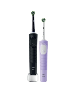 Купить Электрическая зубная щетка Oral-B Vitality Pro Duo фиолетовая, черная в E-mobi