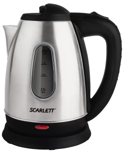 Купить Чайник электрический Scarlett SC-EK21S20 1.8 л серебристый, черный в E-mobi