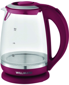 Купить Чайник электрический WILLMARK WEK-2005G 2 л красный в E-mobi