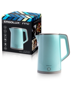 Купить Чайник электрический ERGOLUX ELX-KS12-C13 1,8 л голубой в E-mobi