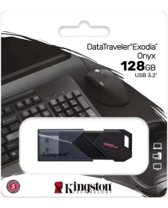 Купить Флешка Kingston DTXON/128GB 128 ГБ черный (DTXON/128GB)  в E-mobi