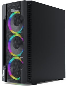 Купить Корпус компьютерный Powercase Mistral X4 Mesh LED (CMIXB-L4) Black  в E-mobi